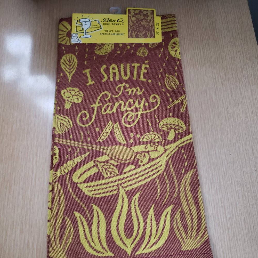BNWT BLUEQ I 100% cotton Saute. I'm Fancy cotton Dish Towel (OS) - Picture 5 of 5
